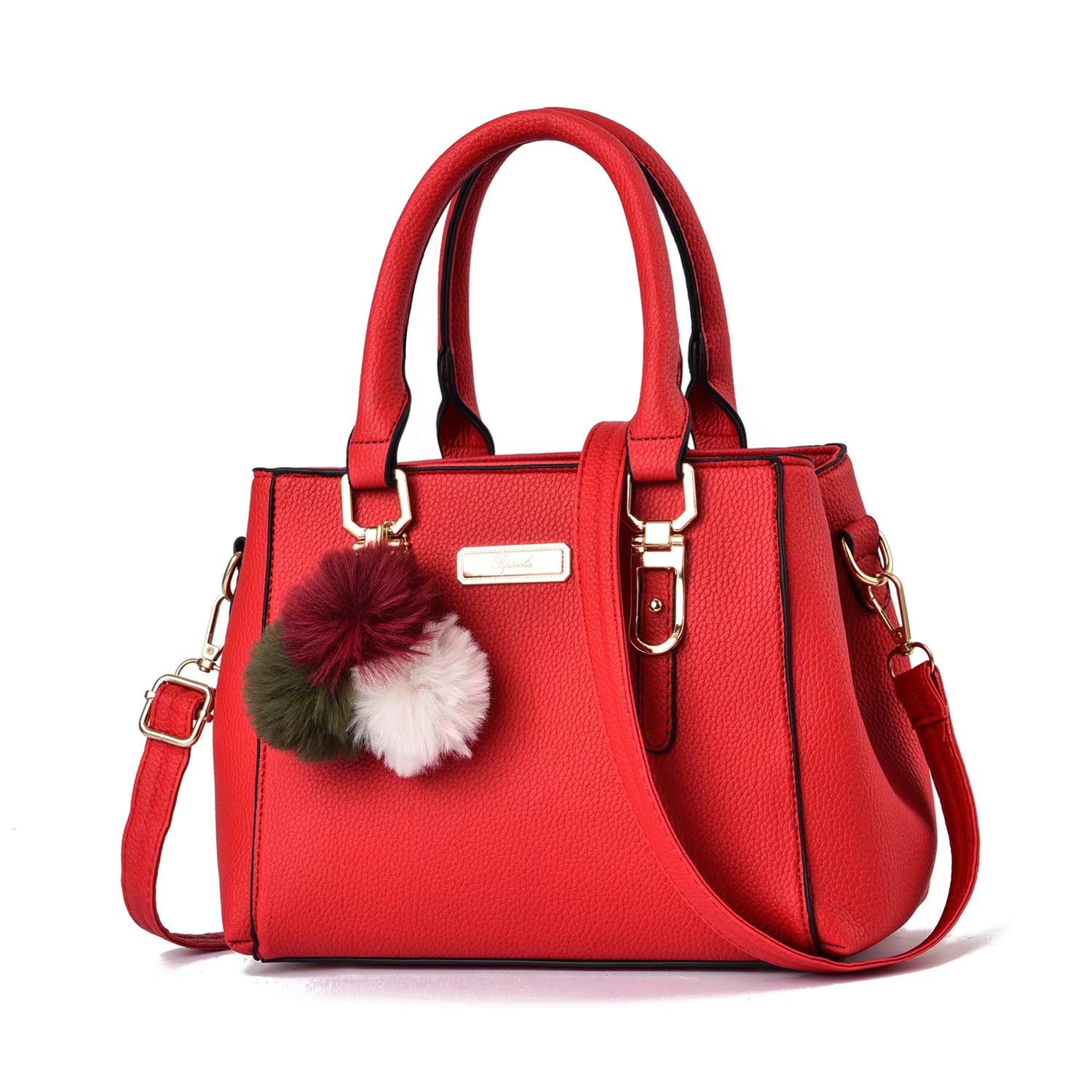 Handtas voor dames, grote leren schoudertas, meerdere zakken, grote capaciteit, modieuze crossbodytas, schoudertas voor dames
