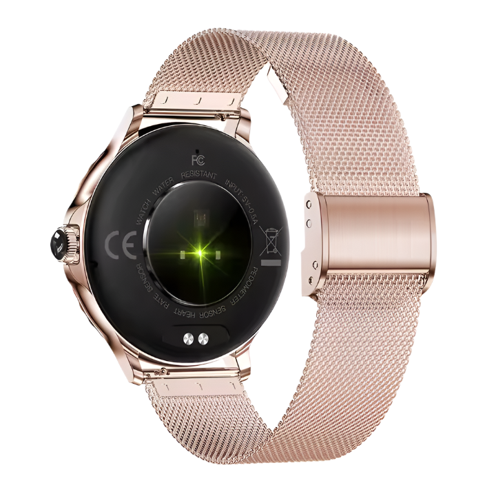 Orologio intelligente multifunzione da donna con monitoraggio della salute, promemoria intelligente, monitoraggio del fitness e chiamata Bluetooth Rhinstone