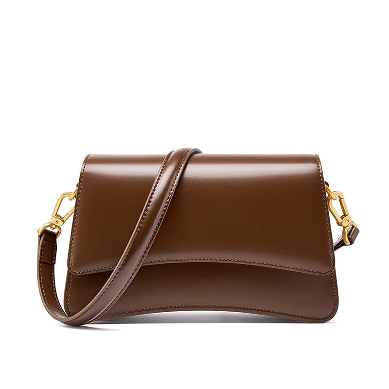 Fashionable Women's Shoulder Bag Small Square Original Leather Large Capacity Crossbody Bag Women's Shoulder Bag