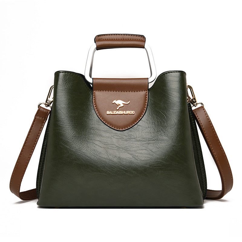 Modieuze dameshandtas Originele leren grote capaciteit Crossbody tas Waterdichte modieuze dames schoudertas