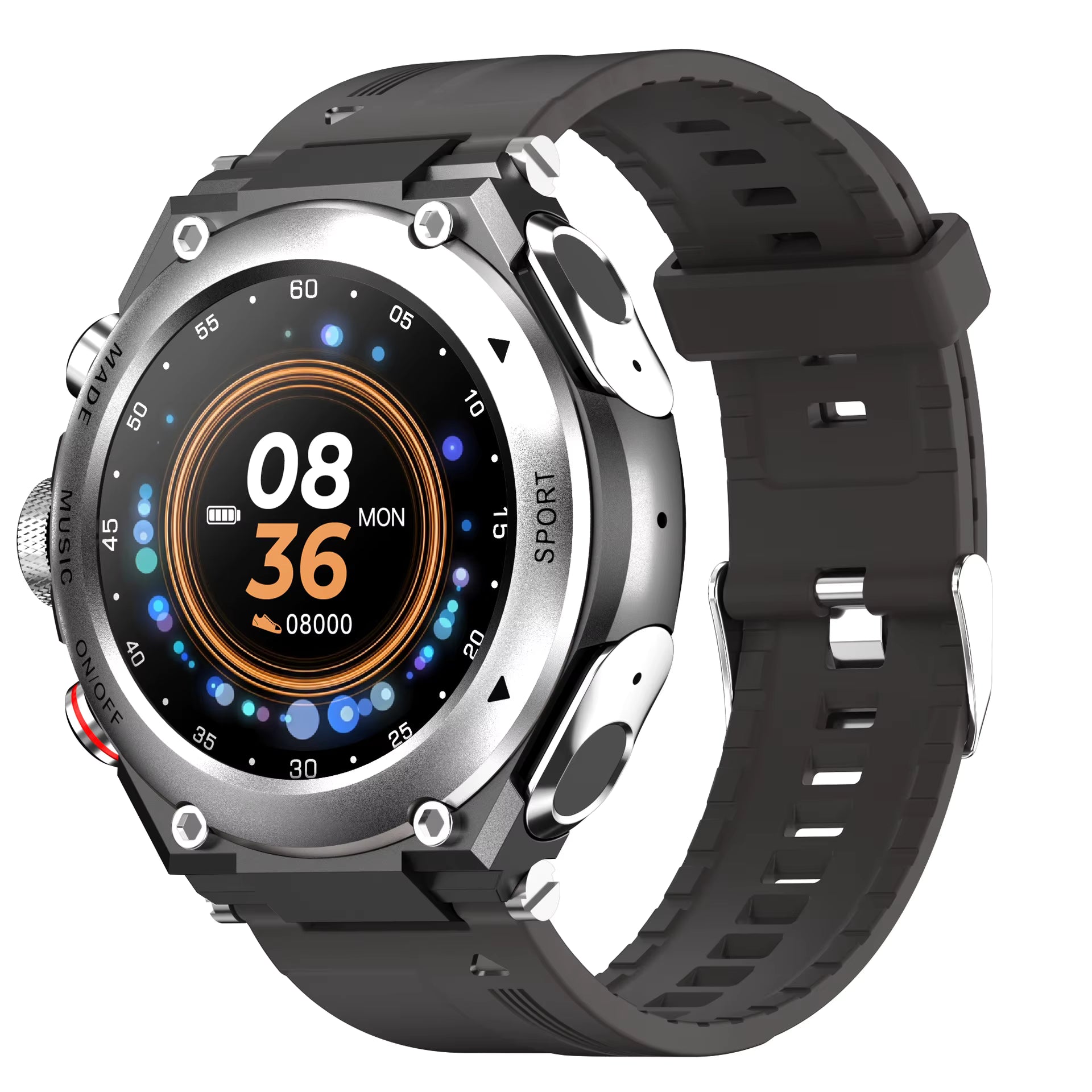 Orologio intelligente T92, auricolari wireless, fitness tracker, musica, promemoria intelligente, chiamata vocale, frequenza cardiaca, pressione sanguigna, orologio intelligente da uomo