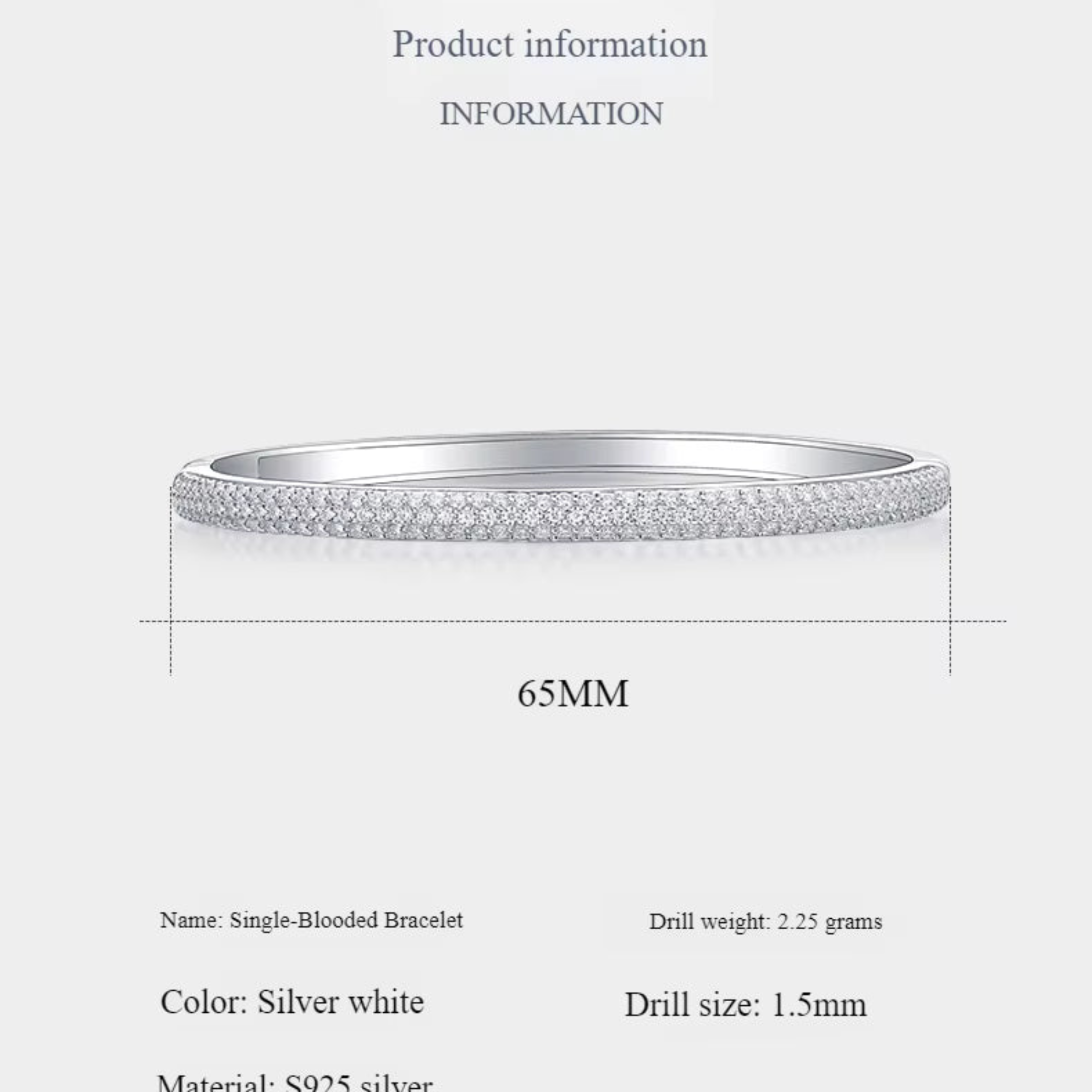 Bracciale di lusso da donna Bracciale in argento sterling 25 Elegante bracciale GRA Moissanite Bracciale polsino Moissanite Bracciale da donna alla moda