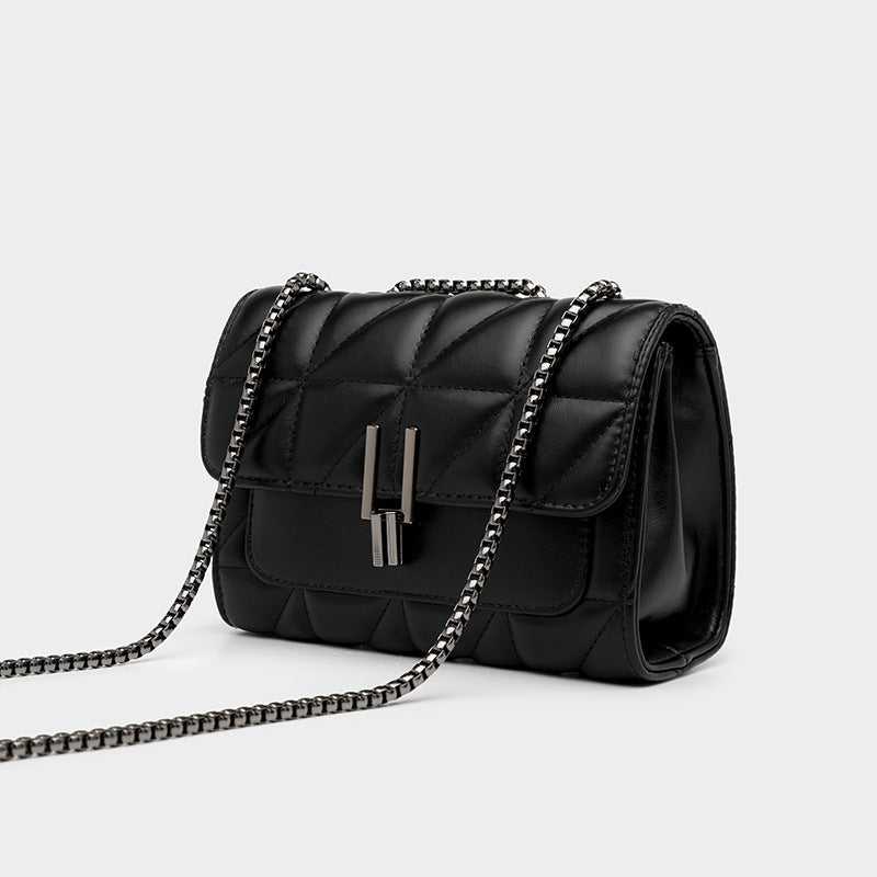 Women's Fashionable Shoulder Bag Original Leather Large Capacity Crossbody Bag Zipper Pocket Magnetic Buckle Women's Shoulder Bag