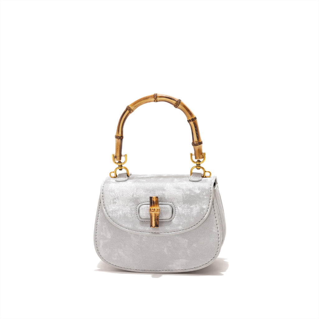 Women's Fashionable Handbag Original Leather Large Capacity Western Style Bamboo joint Handbag Versatile Commuting Bag