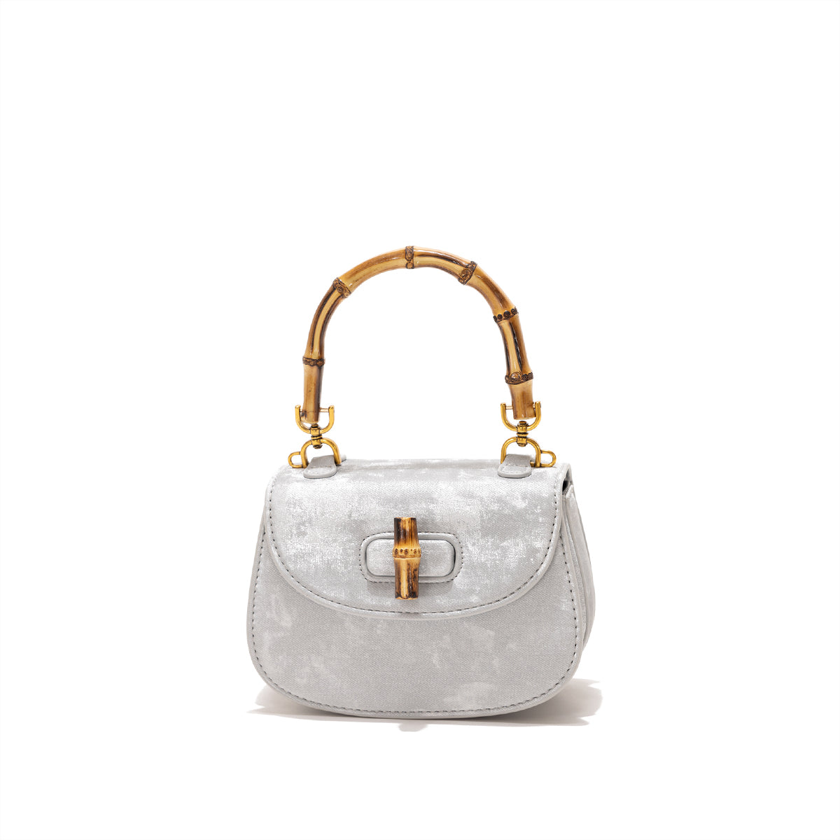 Women's Fashionable Handbag Original Leather Large Capacity Western Style Bamboo joint Handbag Versatile Commuting Bag - Acquisti Online
