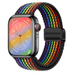 Smart Apple Watch Band Braided Solo Loop Band Magnetic Buckle Band MultiFunction Sports Mode iWatch