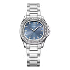 SINOBI Luxury Women Quality Wristwatches Stainless Steel Waterproof Rhinstone Crafted Women's Quartz Watch