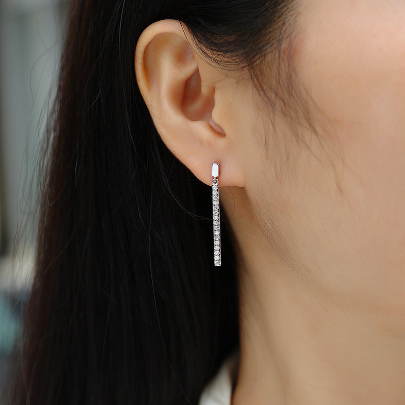 Luxe oorbellen voor dames: Moissanite diamanten oorbellen, 925 sterling zilveren oorbellen, heupoorringen, oorstekers.