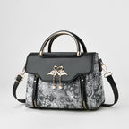 Women's Fashionable Handbag Original Leather Shoulder Bag Multi Zipper Pocket Large Capacity Women's Shoulder Bag