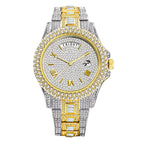 Women's Luxury Fashionable Rhinstone Crafted Quartz Movement Watch Stainless Steel Women's Quartz Watch - Acquisti Online