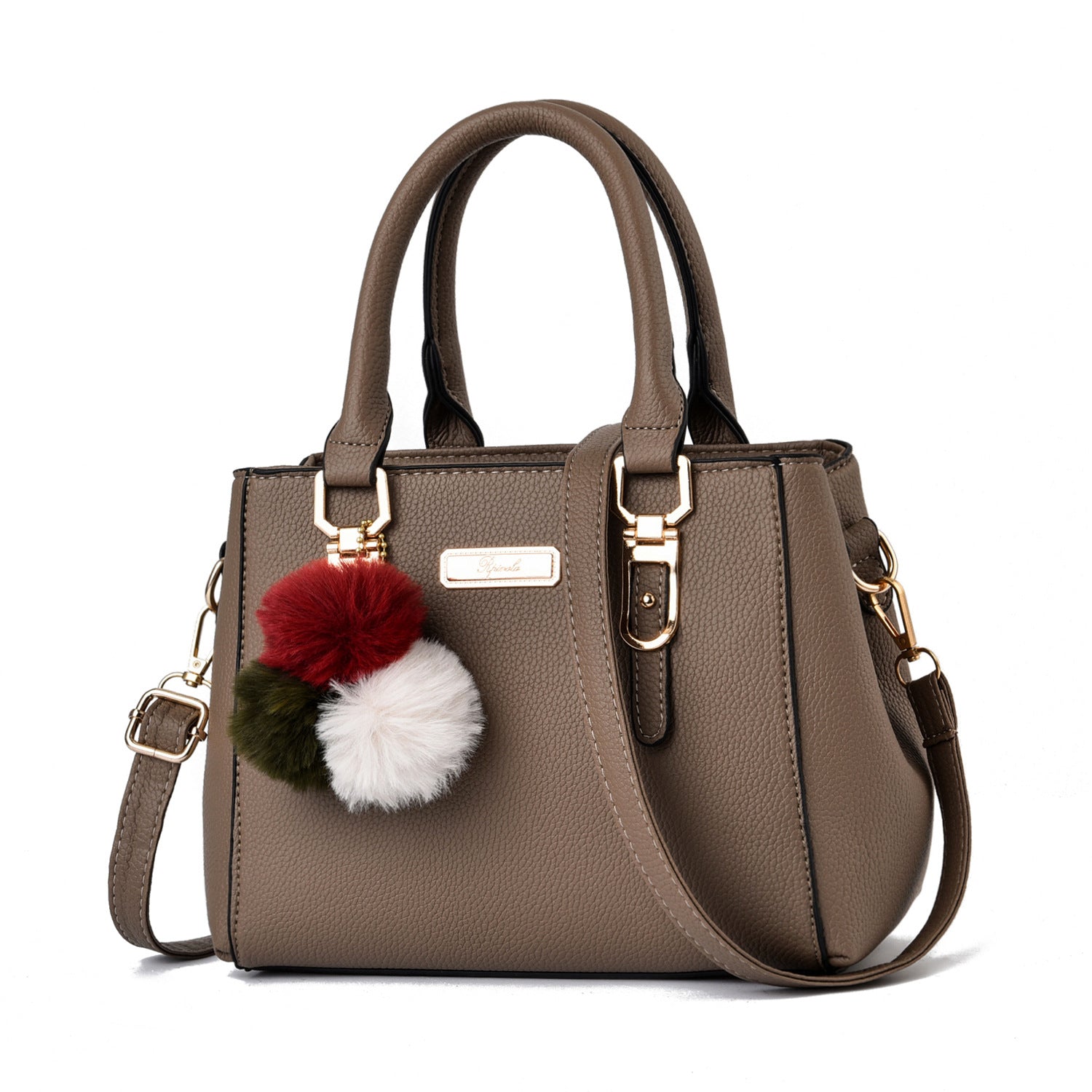 Handtas voor dames, grote leren schoudertas, meerdere zakken, grote capaciteit, modieuze crossbodytas, schoudertas voor dames