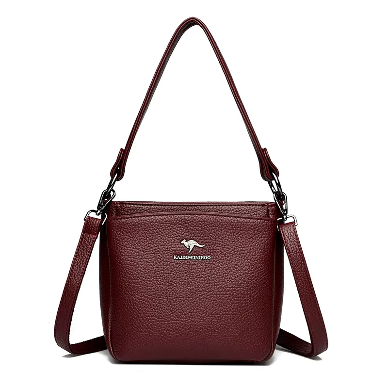 Dames handtas Eenvoudige mode Een schoudertas PU Hand dragen Kleine tas Grote capaciteit Dames handtas