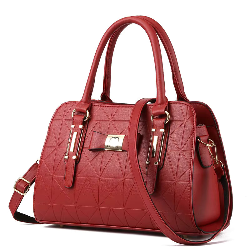 Women's Fashionable Handbag Embossed Hand bag Large Capacity Single Shoulder Messenger Bag Women's Crossbody Bag