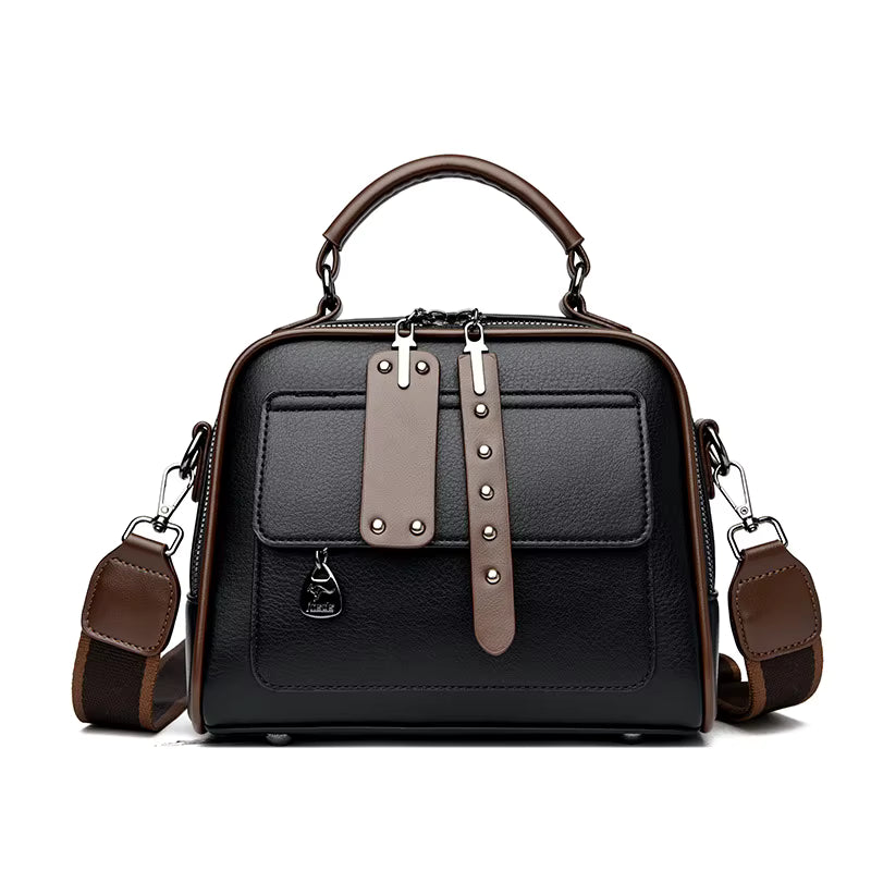 Women's Classic Crossbody Bag PU Leather Messenger Bags Shoulder Handbag Zipper Closure Good Quality Handbags
