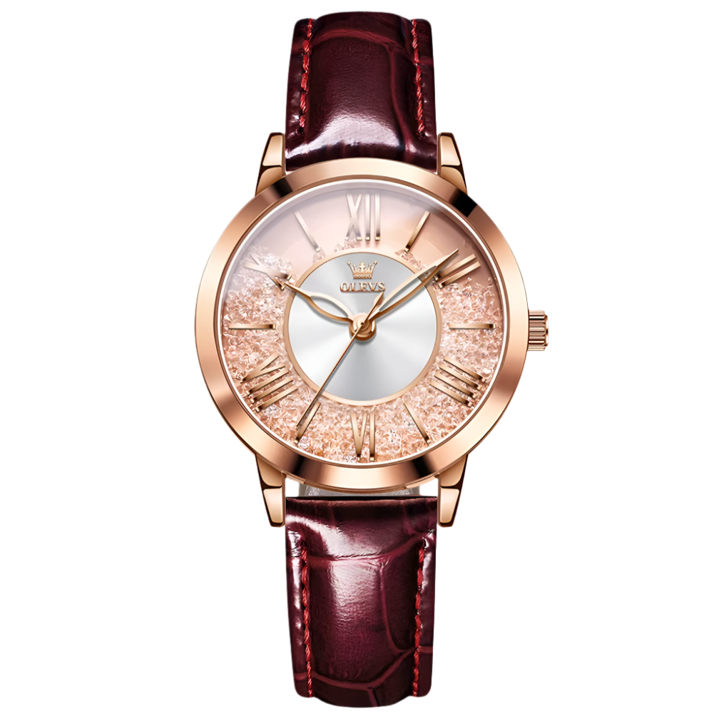 OLEVS 5539 Women Luxury Quartz Movement Watches Stainless Steel Rhinstone Crafted Luminous Women Quartz Watch - Acquisti Online