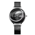 Shengke Luxe Merk Dames Quartz Horloge Kristal Dameshorloges Mesh Riem Quartz Polshorloges Strass Dameshorloge