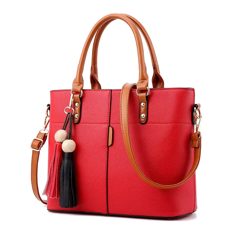 Modieuze dameshandtas, originele leren multi-pocket crossbodytas met grote capaciteit, luxe dames schoudertas
