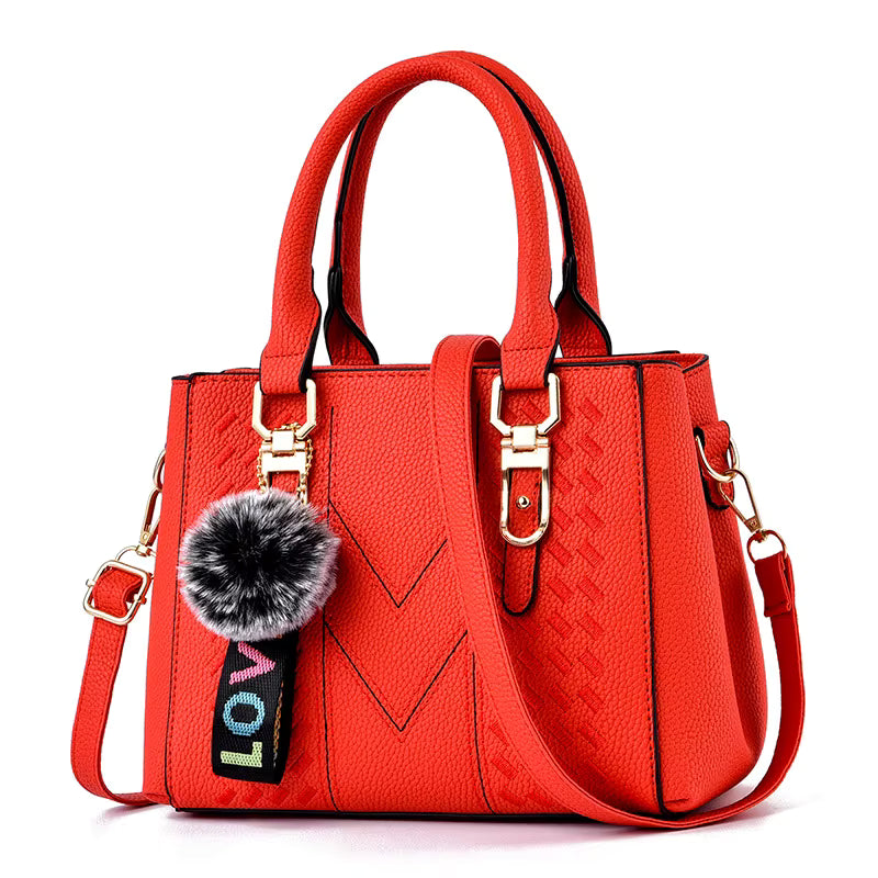 Women's Large Capacity Handbag Multi Pocket Embroidery One Shoulder Strip Crossbody Bag Women's Shoulder Bag
