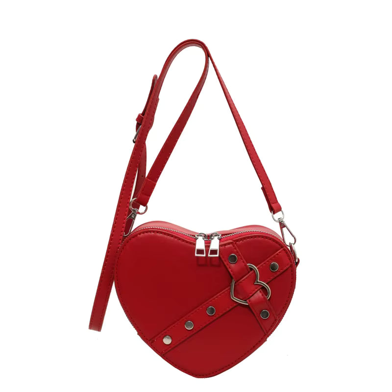 Women's Luxury Crossbody Bag PU Leather Shoulder High Grade Heart Shaped Box Bag  Fashionable Women Crossbody Bag