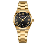 CURREN 9095 Luxury Women Watches Fashion Casual Ladies Stainless Steel Quartz Wristwatches Life Waterproof Women Watch