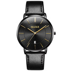 OLEVS Fashionable Genuine Leather Strap Women Quartz Wristwatches Waterproof Japan Quartz High Quality Exquisite Watch