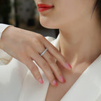 Women Luxury Ring 925 Sterling Silver Moissanite Diamond Ring High Quality Silver Platinum Women's Engagement Ring