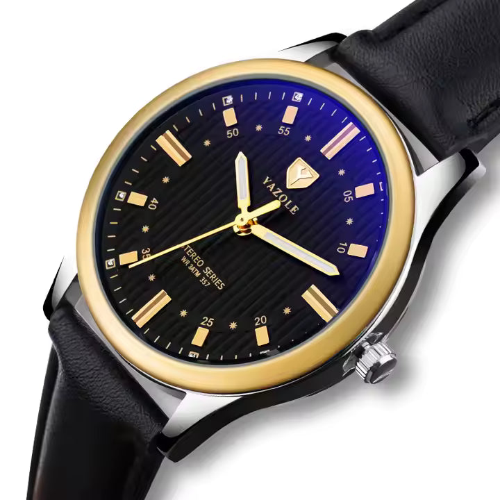YAZOLE Women's Quartz Wrist Watches Waterproof Luminous Original Leather Band Watches Women's Luxury Quartz Watches