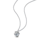 Women's Fashionable Bracelet S925 Sterling Silver Premium Pendant Necklace Moissanite Stone High Quality Women Necklace
