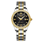 NIBOSI Women's Fashionable Quartz Watches Rhinstone Crafted Women Quartz Watches Stainless Steel Waterproof Quartz Watch