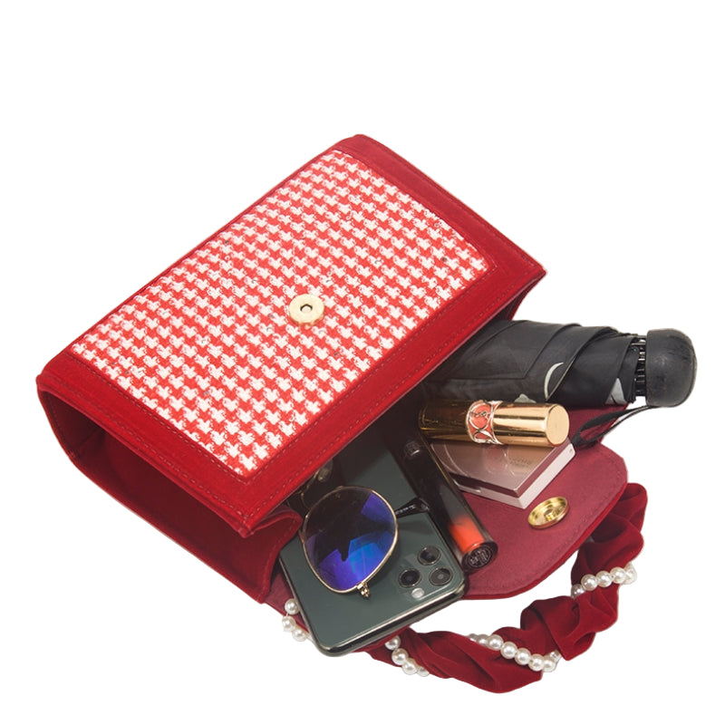 Women's Handbag Large Capacity Women Shoulder Bag Rade Elegant Red Niche Red Small Bag Crossbody Messenger Bag