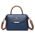 Women's Luxury Handbah Original Leather Multi Zipper Pocket Shoulder Bag Large Capacity Stylish Women's Crossbody Bag