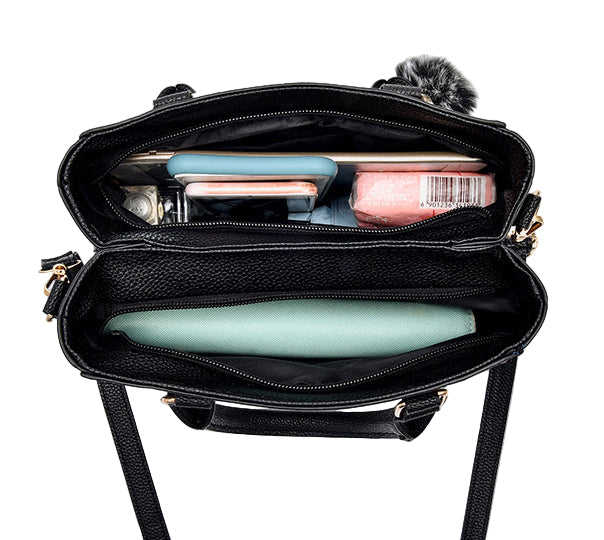 Women's Large Capacity Handbag Multi Pocket Embroidery One Shoulder Strip Crossbody Bag Women's Shoulder Bag