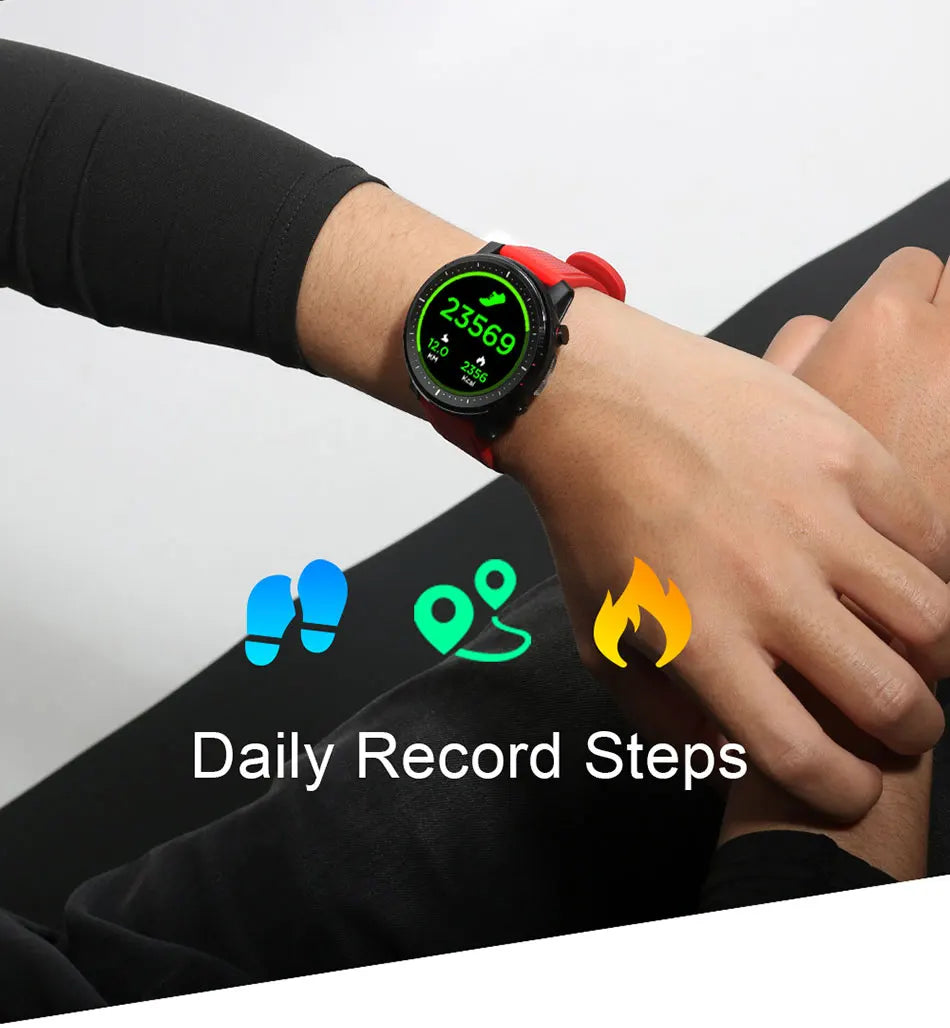 Smart Watch Waterproof And Fully Fit High-definition Round Screen 7-day Battery Life APP Dial
