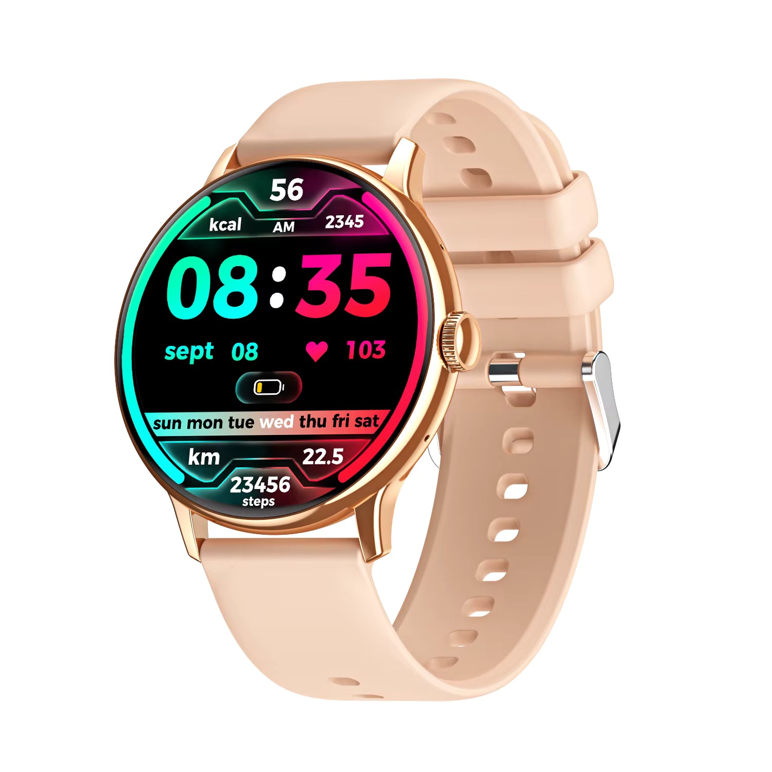 Smartwatch Gezondheidszorg Fitness Track Amoled Display Bluetooth BT Oproep Hartslag NFC Multi-Soprts Mode Sport Smartwatch