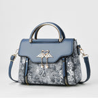 Women's Fashionable Handbag Original Leather Shoulder Bag Multi Zipper Pocket Large Capacity Women's Shoulder Bag