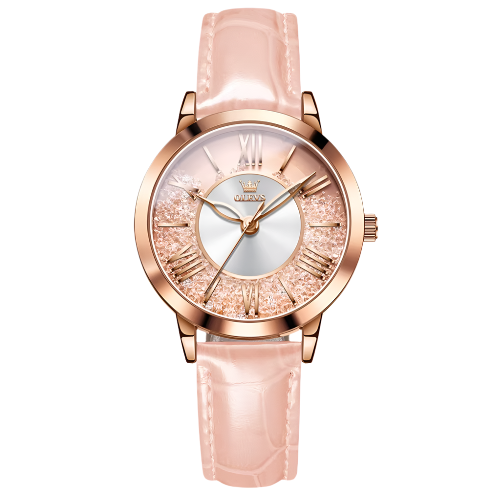 OLEVS 5539 Women Luxury Quartz Movement Watches Stainless Steel Rhinstone Crafted Luminous Women Quartz Watch - Acquisti Online