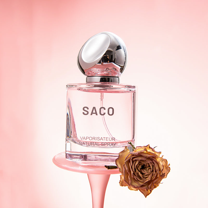 SACO Women's Perfume Long-Lasting Light Scent Fresh Natural Long Lasting Fragrance Eau De Parfum 50ml Floral Fragrance 