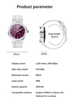 Women's Bluetooth Call Smart Watch Health Monitoring Heart Rate Smart Reminds women smart watch