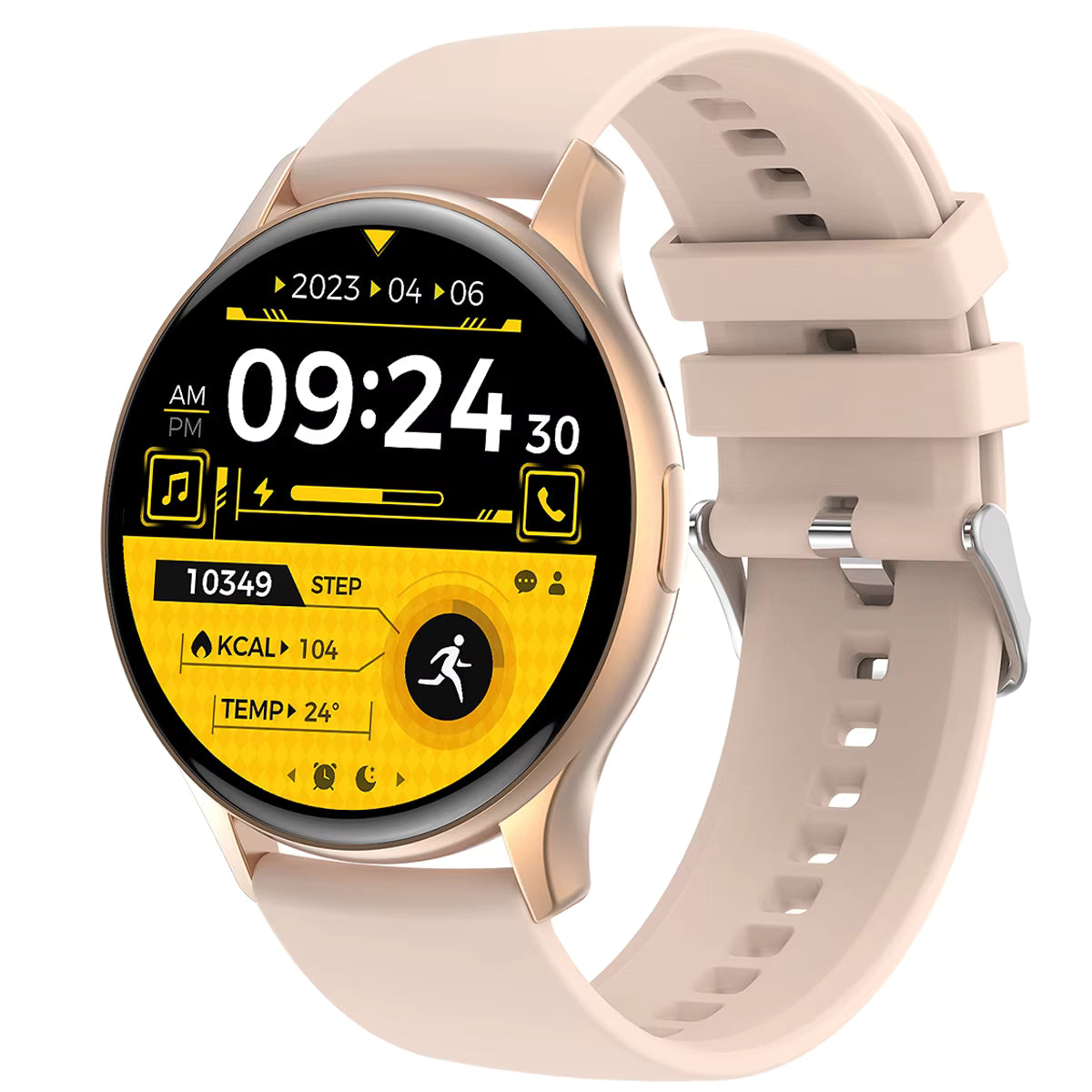 HK89 Smart Watch AMOLED-scherm NFC Bluetooth-oproepgezondheidsmonitoring Slimme herinnering Sport Smartwatch voor Android iOS