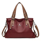 Women's Handbag Original Leather Women Shoulder Handbag Multi Pocket Large Capacity Crossboday Women Handbag