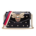 Women's Pearl Shoulder Crossbody Small Handbag Large Capacity PU Leather Shoulder Bag Women Square Clutch Handbag - Acquisti Online