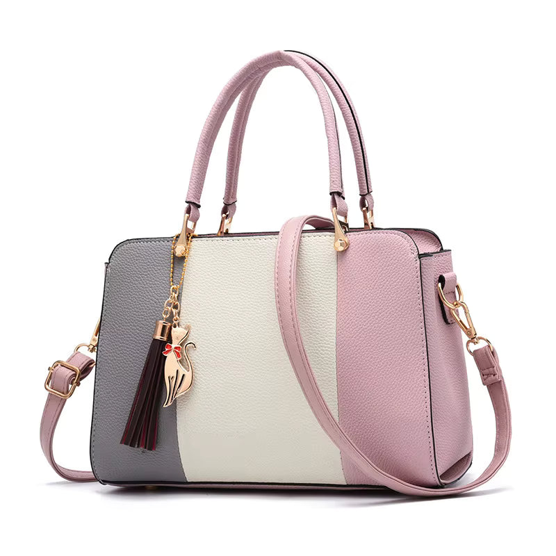 Luxe handtas voor dames, meerdere ritsvakken, grote capaciteit, originele leren crossbodytas, schoudertas voor dames