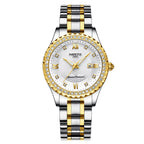 NIBOSI Women's Fashionable Quartz Watches Rhinstone Crafted Women Quartz Watches Stainless Steel Waterproof Quartz Watch