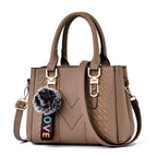 Women's Large Capacity Handbag Multi Pocket Embroidery One Shoulder Strip Crossbody Bag Women's Shoulder Bag