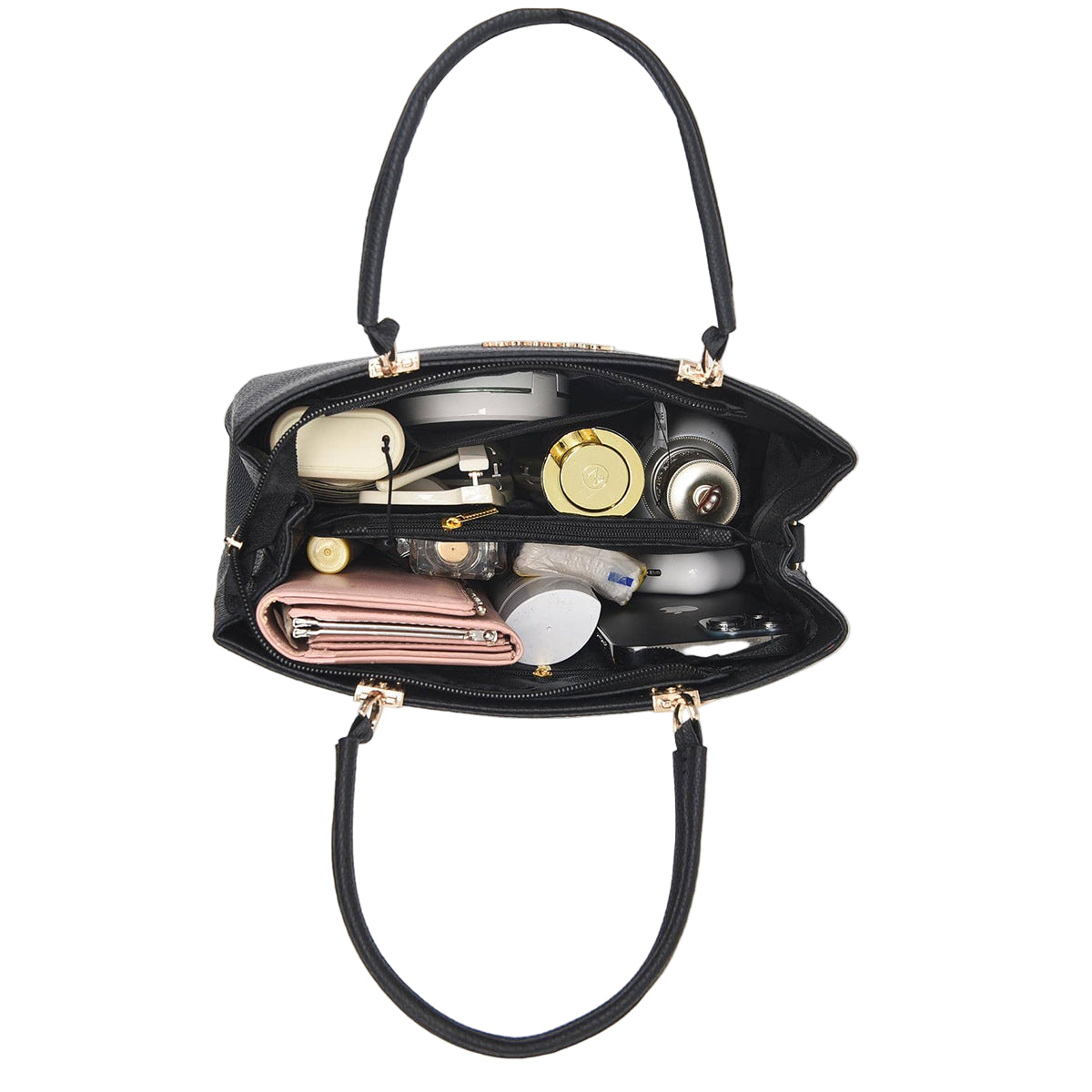 Dames schoudertas met meerdere zakken, grote capaciteit, dames handtas, dames schoudertas, casual messenger bag