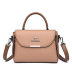 Women's Luxury Handbah Original Leather Multi Zipper Pocket Shoulder Bag Large Capacity Stylish Women's Crossbody Bag