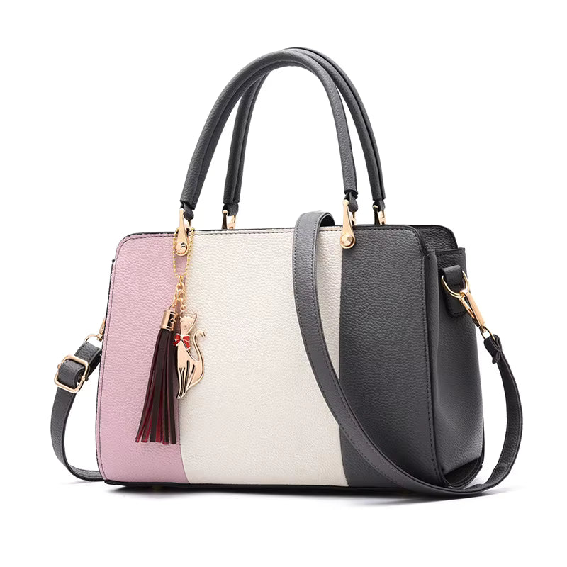 Luxe handtas voor dames, meerdere ritsvakken, grote capaciteit, originele leren crossbodytas, schoudertas voor dames