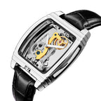 SHENHUA Men Barrel Shaped Double Sided Hollow Automatic Watch - Acquisti Online