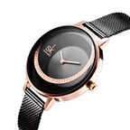 Shengke Luxury Brand Women Quartz Watch Crystal Lady Watches Mesh Belt Quartz Wrist Watches Rhinestone ladies watch