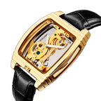 SHENHUA Men Barrel Shaped Double Sided Hollow Automatic Watch - Acquisti Online